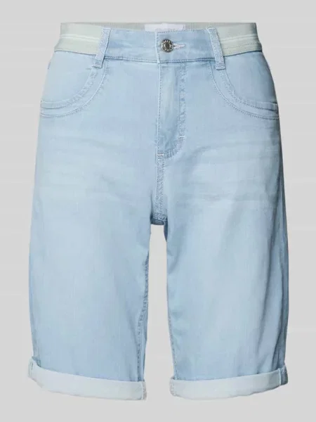 Bermudy o kroju regular fit z elastycznym pasem model ‘SPORTY’ Angels