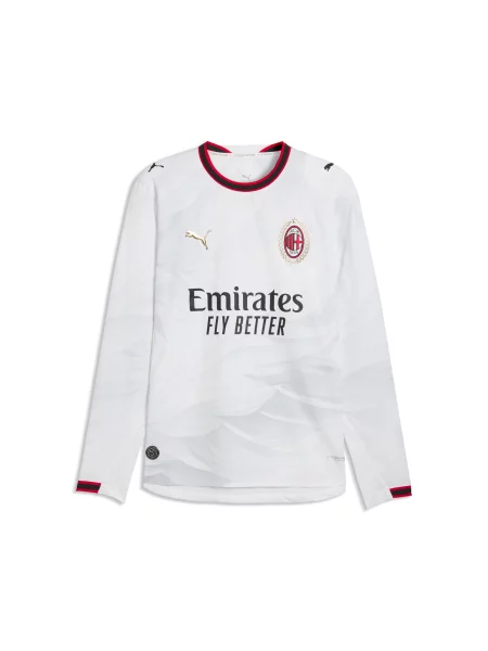 PUMA autentyczna koszulka wyjazdowa z długim rękawem AC Milan Akcesoria S biały