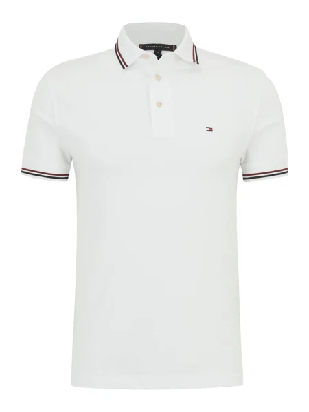 Tommy Hilfiger Tricou polo Tipped alb