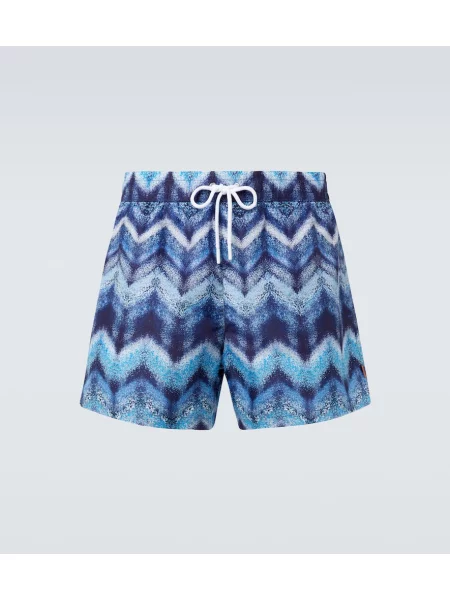 Slip de baie Missoni cu imagine albastru