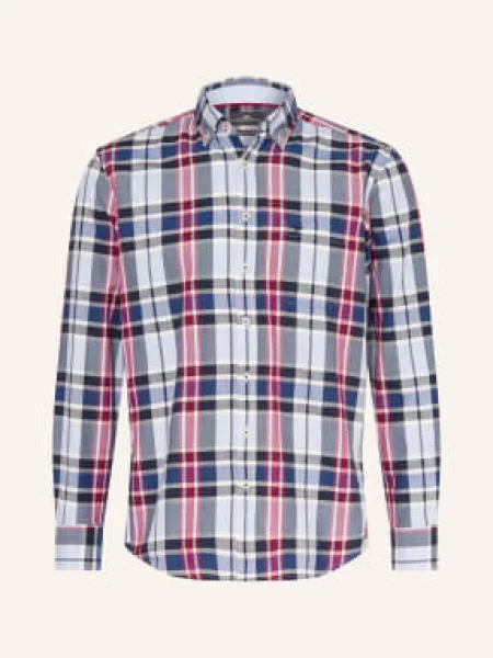 Fynch-Hatton Košile Regular Fit tmavě modrá / tmavě / tmavě modrá červená