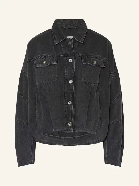 Drykorn Kurtka Jeansowa Oversize Blaxton schwarz