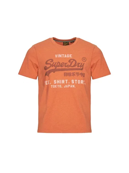 Majica Superdry s kratkimi rokavi oranžna