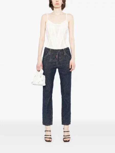 Blugi Dsquared2 cu autograf albastru