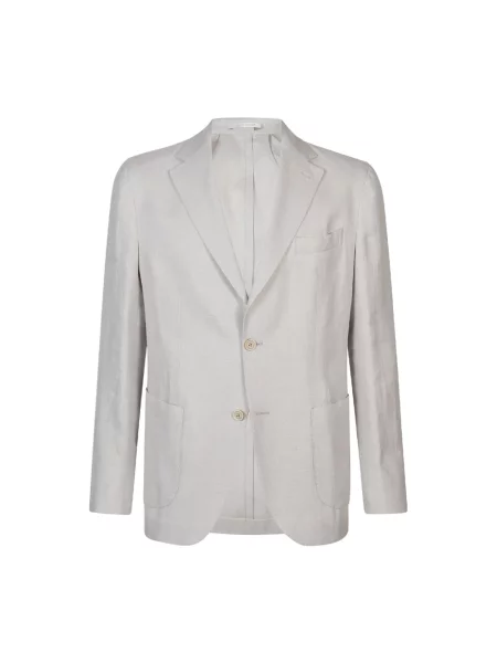 Lniana lniana marynarka Eleventy szara