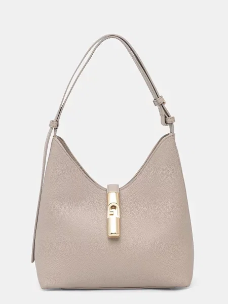 Geanta hobo Furla din piele bej