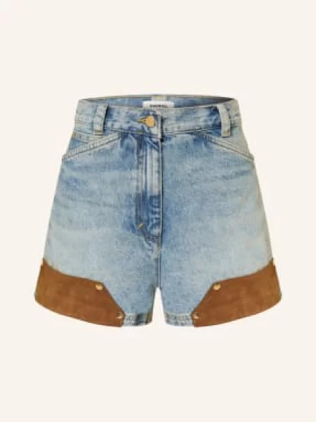 Sandro Szorty Jeansowe Z Nitami blau złote