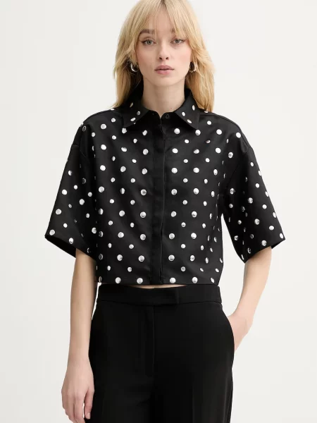 Silvian Heach cămașă NIPOLIS negru