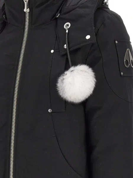Geacă bomber Moose Knuckles cu glugă negru