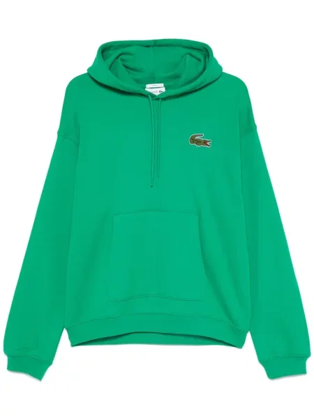 Hanorac cu glugă Lacoste verde