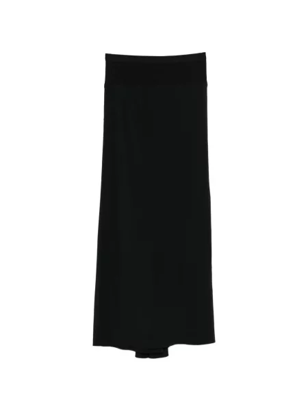Fustă midi Rick Owens până la genunchi negru