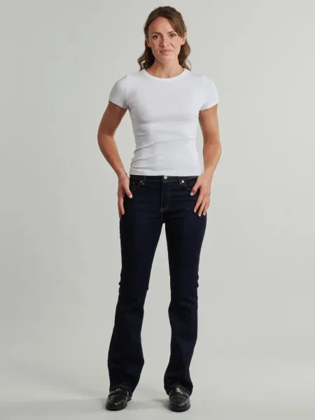 Džínsy so strihom ku čižmám Tommy Hilfiger modrá