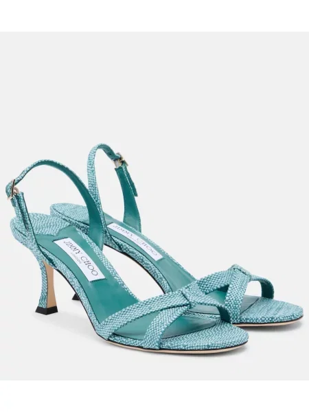 Sandale Jimmy Choo slingback albastru