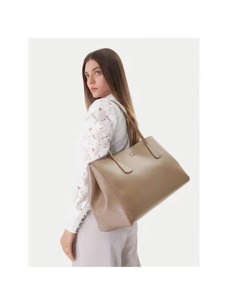 Torebka Calvin Klein beżowa