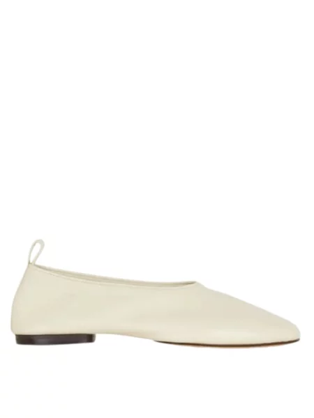 Balerinki Soeur skórzane beżowe