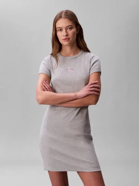 Calvin Klein Jeans Rochie de zi Monologo Baby gri
