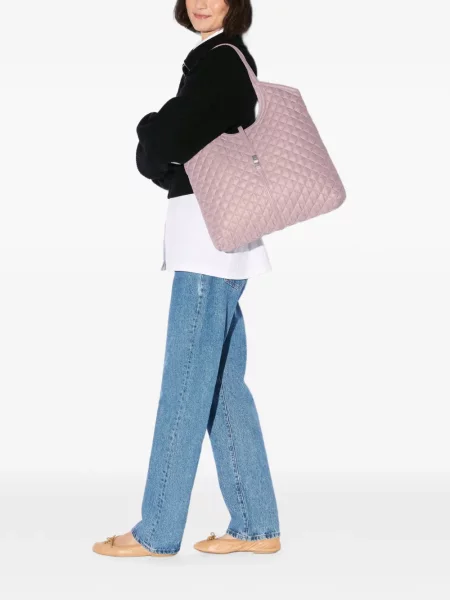 Matlasat geantă shopper Mz Wallace roz