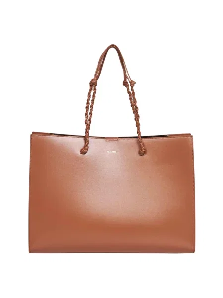 Torebka Jil Sander skórzana brązowa