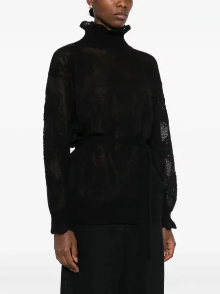 Cu centură pulover Twinset negru