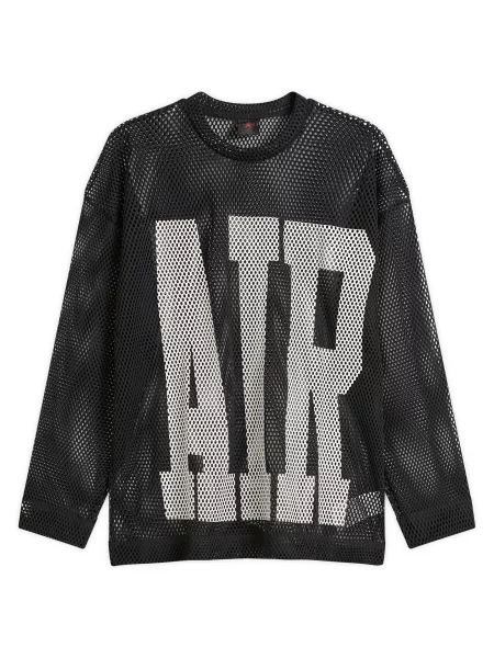 Koszulka Air Jordan z długim rękawem z dżerseju czarna