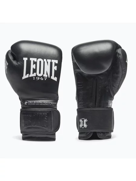 Рукавиці боксерські LEONE The Greatest black чорні