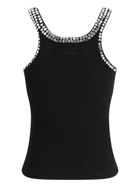 Top Pinko cu mărgele negru