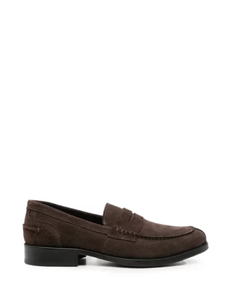 Pantofi loafer Vela Shop din piele de căprioară maro