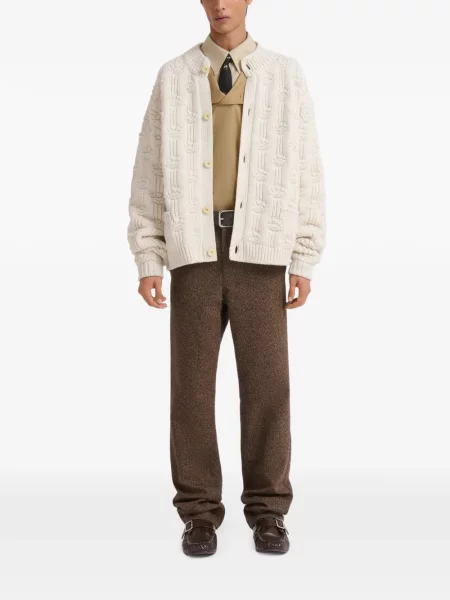 Pantaloni Marni de lână maro