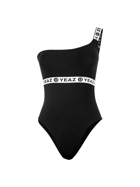 YEAZ Costum de baie întreg Coccaro negru / murdar alb