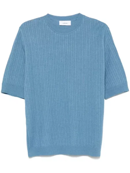 Tricou Lardini tricotate albastru