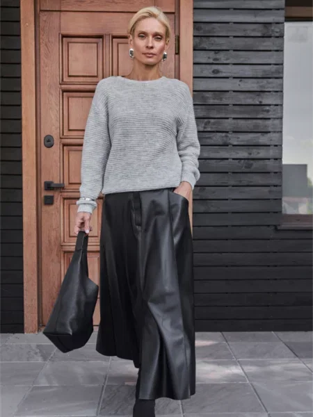 Джемпер TrikoBakh вовна/поліамід сірий