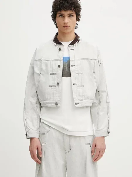 Džínová bunda Ader Error Apparel-Top přechodná bílá
