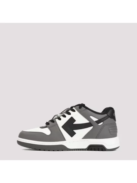 Sneakersy Off-white skórzane biznesowe białe