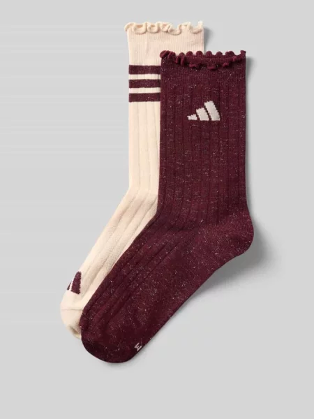 Skarpety z faliste wykończenie w zestaw 2 szt. Adidas