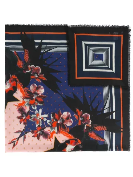 Fular Givenchy cu model floral cu imagine