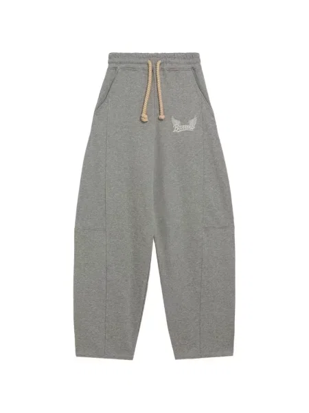 Pantaloni Barrow cu imagine alergare cu cordon gri