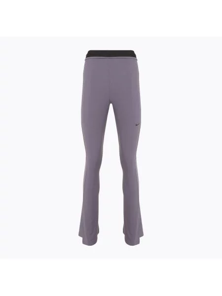 Legginsy Nike Sportswear Chill Knit Mini-Rib Flared daybreak/black czarne