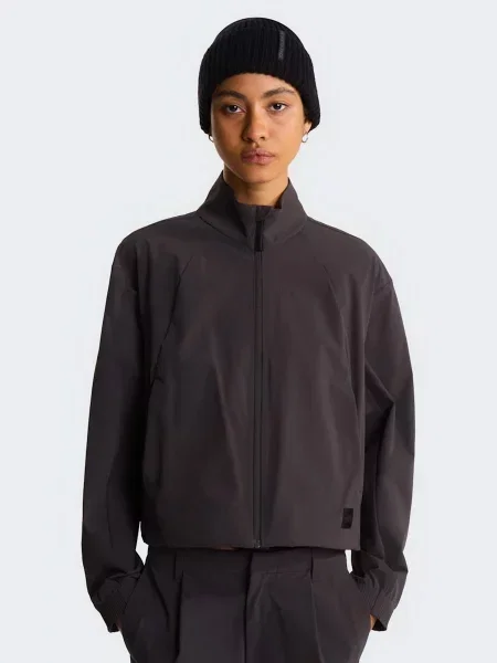 Вітровка The North Face W TNF BLACK BOX TECH WOVEN JAC сірий нейлон/еластан чорна