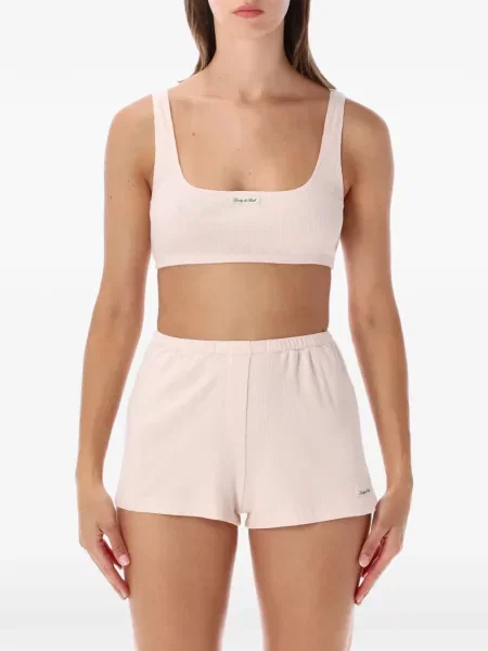 Top Sporty & Rich tricotate roz