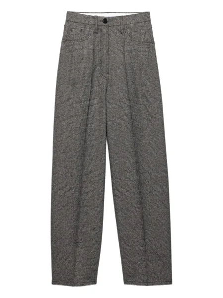 Pantaloni Prada în carouri gri