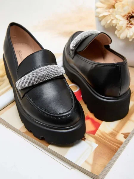 Mocasini Resti negru