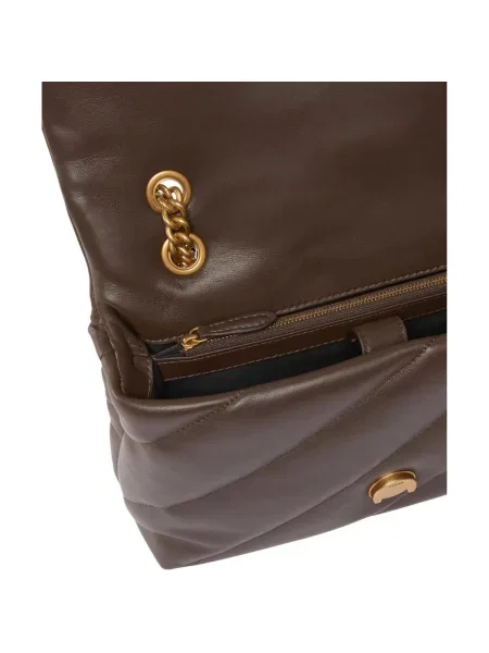 Klasická crossbody kabelka Pinko hnedá