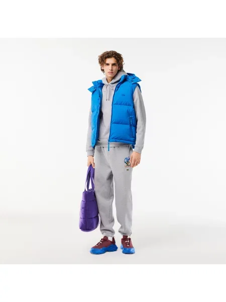 Lacoste Bluza Dresowa Iconic Print Loose Fit Jogger szara