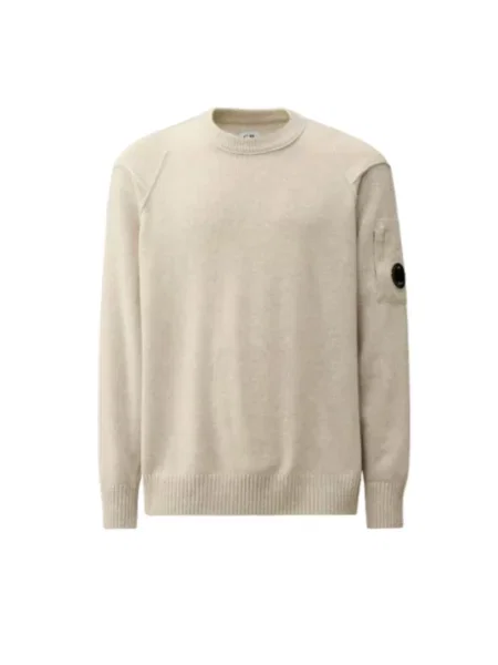Sweter C.p. Company ze stójką beżowy
