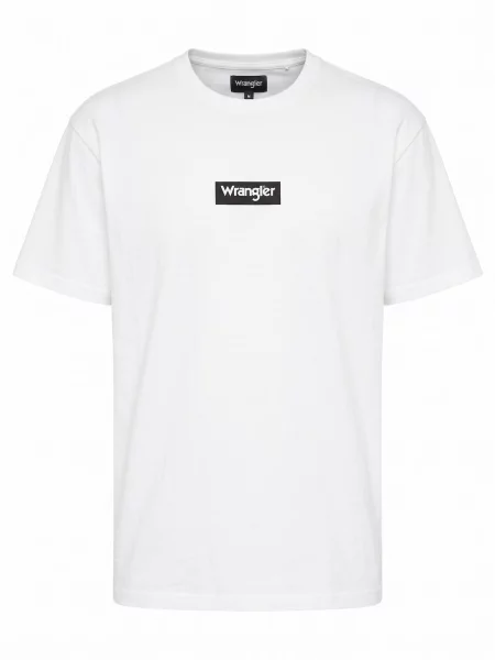 WRANGLER Tricou Small Box Tee Weiß' alb