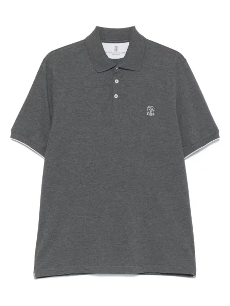 Polotričko Brunello Cucinelli s výšivkou šedé