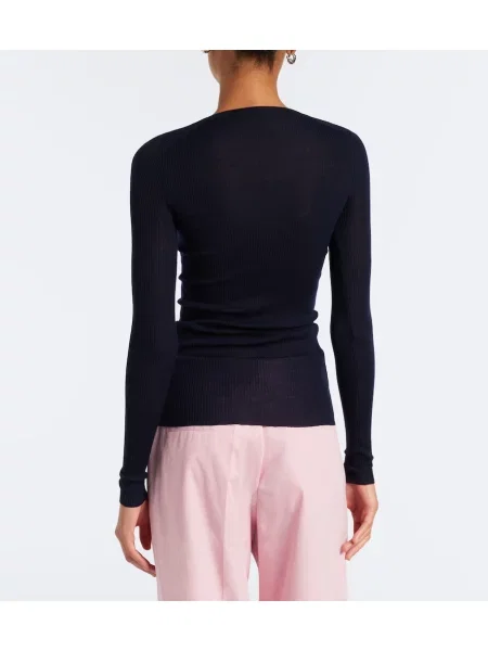 Pulover Jil Sander de lână albastru