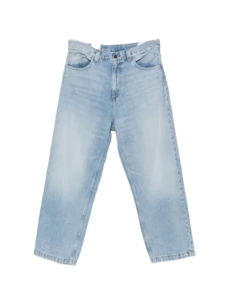 Blugi drepți Carhartt Wip albastru