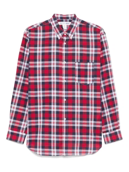 Košulja Comme Des Garçons Shirt karirana crvena