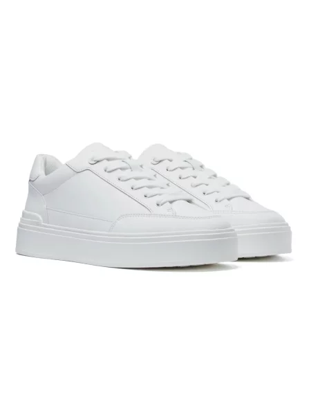 Sneakersy Mallet London skórzane białe
